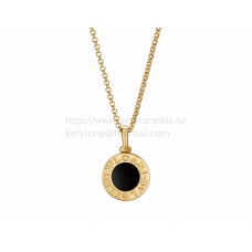 Колие BVLGARI BVLGARI от жълто злато с оникс