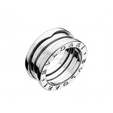 Пръстен Bvlgari B.zero1 с 3 ленти и спирала от бяло злато