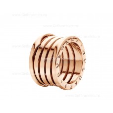 Пръстен Bvlgari B.zero1 за XX-та годишнина с 5 ленти от 18-каратово розово злато