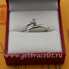 Пръстен Cartier Juste Un Clou в бяло, злато и диаманти