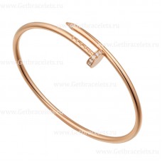 Гривна Cartier Juste Un Clou SM от розово злато с диаманти