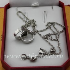 Колие Cartier Love от бяло злато