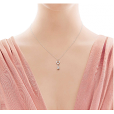 Колие с висулка Tiffany Keys Heart Key Цена Дубай 35483853