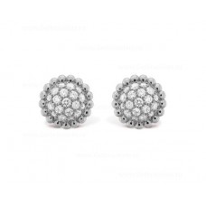 Обеци Van Cleef Arpels Perlee Diamonds от бяло злато
