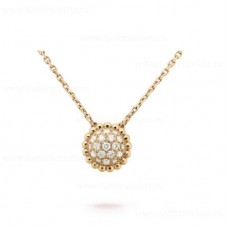 Висулка Van Cleef Arpels Perlee Diamonds от жълто злато
