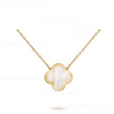Висулка Van Cleef Arpels Pure Alhambra от жълто злато със седеф