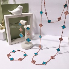 Комплект ахат с диаманти и Van Cleef Arpels Alhambra Комплект ахат с диаманти и Van Cleef Arpels Alhambra