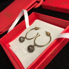 Обеци Dior Tresor De Tribales Pave с диаманти и топки, женски висулки, месингови CD-Bee