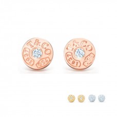 Обеци Tiffany 1837 Circle, цветни парти бижута за дама