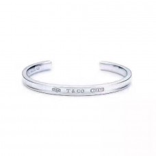 Tiffany Co. Tiffany 1837 Сребърна гривна 4 мм, тясна, сребърна, за жени