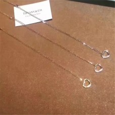 Дамско колие Tiffany Elsa Peretti с отворено сърце и кристали