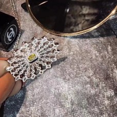 Висулка Tiffany Enchant с жълти диаманти и бели кристали за подарък от бижута