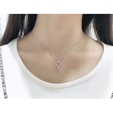 Колие с висулка Tiffany Keys Heart Key Crystals - най-ниска цена