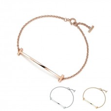 Сребърна гривна Tiffany T Sterling Smile, модерна парти дамска бижутерия