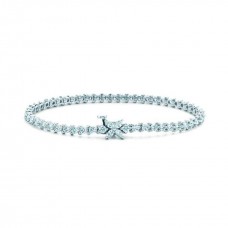 Гривна Tiffany Victoria Line с диаманти Pave
