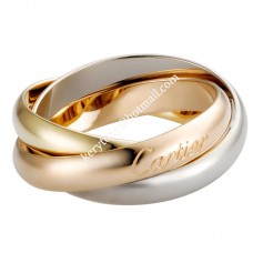 Пръстен Trinity De Cartier Classics от бяло злато/жълто злато/розово злато с диаманти