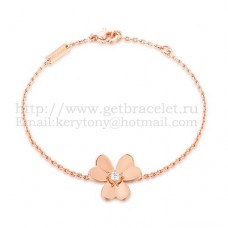 Гривна Van Cleef Arpels Flowers Frivole 1 Flowers от розово злато с диаманти