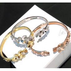 Гривна Van Cleef Arpels Frivole 7 Flowers Жълто злато/Бяло злато/Розово злато с диаманти