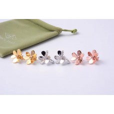 Големи обеци Van Cleef Arpels Frivole с 3 кръгли диаманта