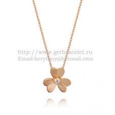 Колие Van Cleef Arpels Frivole от розово злато с кръгли диаманти