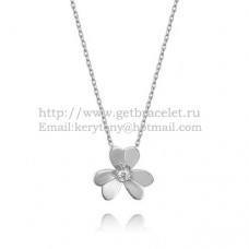 Колие Van Cleef Arpels Frivole от бяло злато с кръгли диаманти