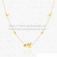 Колие Van Cleef Arpels Frivole от жълто злато с 9 кръгли диаманта