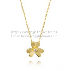 Колие Van Cleef Arpels Frivole от жълто злато с кръгли диаманти