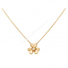 Висулка Van Cleef Arpels Frivole от жълто злато/бяло злато/розово злато с диамант