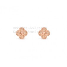 Обеци Van Cleef Arpels Sweet Alhambra, розово злато