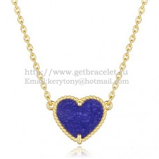 Висулка Van Cleef Arpels Sweet Alhambra Heart от жълто злато с лапис и седеф