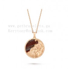 Дълга огърлица Van Cleef Arpels Zodiaque Arietis Rose Gold Iron Eye
