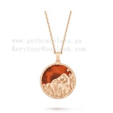 Дълга огърлица Van Cleef Arpels Zodiaque Leonis Rose Gold Jasper