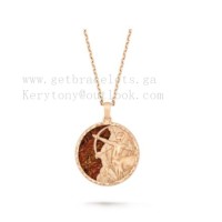 Van Cleef Arpels Zodiaque Long Necklace Sagittarii Rose Gold Pietersite Van Cleef Arpels Zodiaque Long Necklace Sagittarii Rose Gold Pietersite