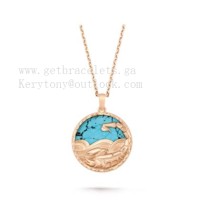 Van Cleef Arpels Zodiaque Long Necklace Scorpii Rose Gold Turquoise Van Cleef Arpels Zodiaque Long Necklace Scorpii Rose Gold Turquoise