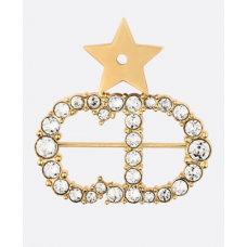 Брошка Dior Sous Les Etoiles с форма на CD звезда и очарователни женски месингови диаманти Брошка Dior Sous Les Etoiles с форма на CD звезда и очарователни женски месингови диаманти